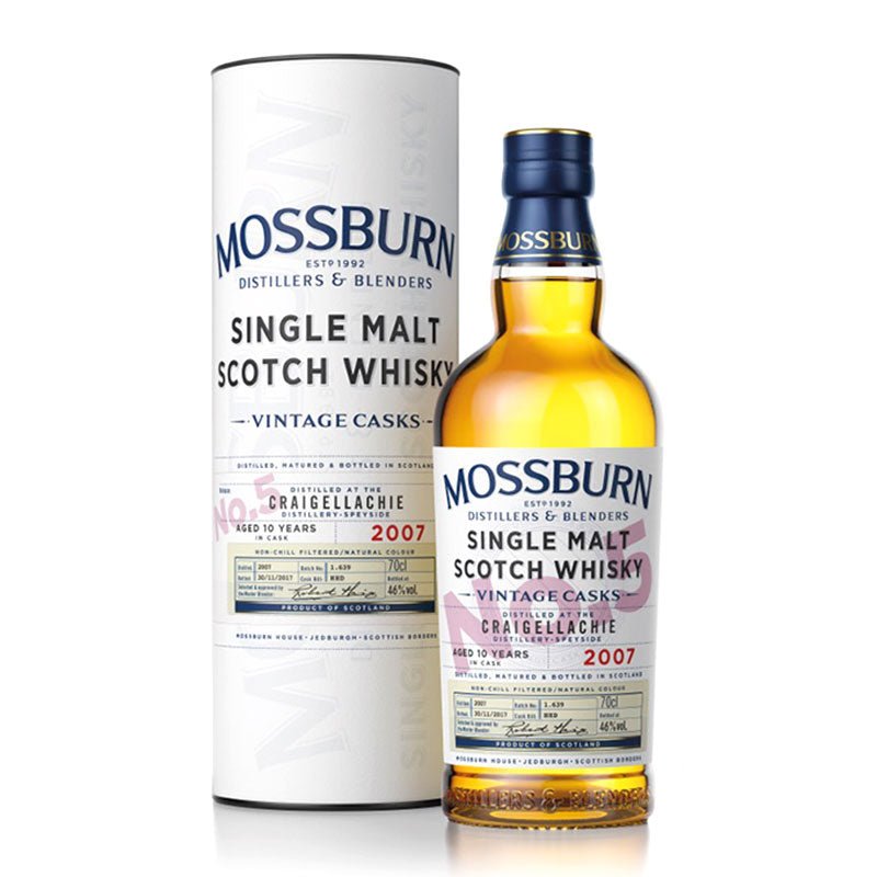 Mossburn 10 Years No 5 Craigellachie 2007 Scotch Whisky 750ml - Uptown Spirits