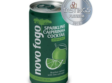 Novo Fogo Sparkling Caipirinha Cocktail Lime 4/200ml - Uptown Spirits