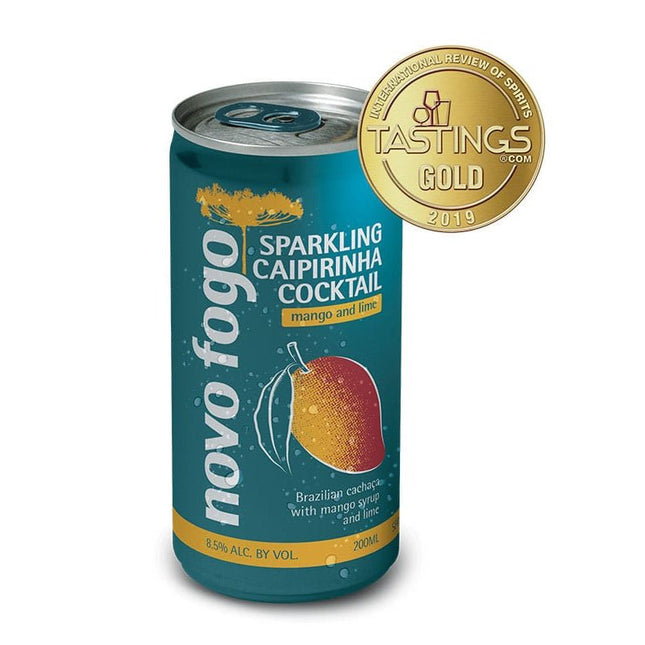 Novo Fogo Sparkling Caipirinha Cocktail Mango 4/200ml - Uptown Spirits