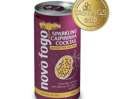 Novo Fogo Sparkling Caipirinha Cocktail Passion Fruit 4/200ml - Uptown Spirits