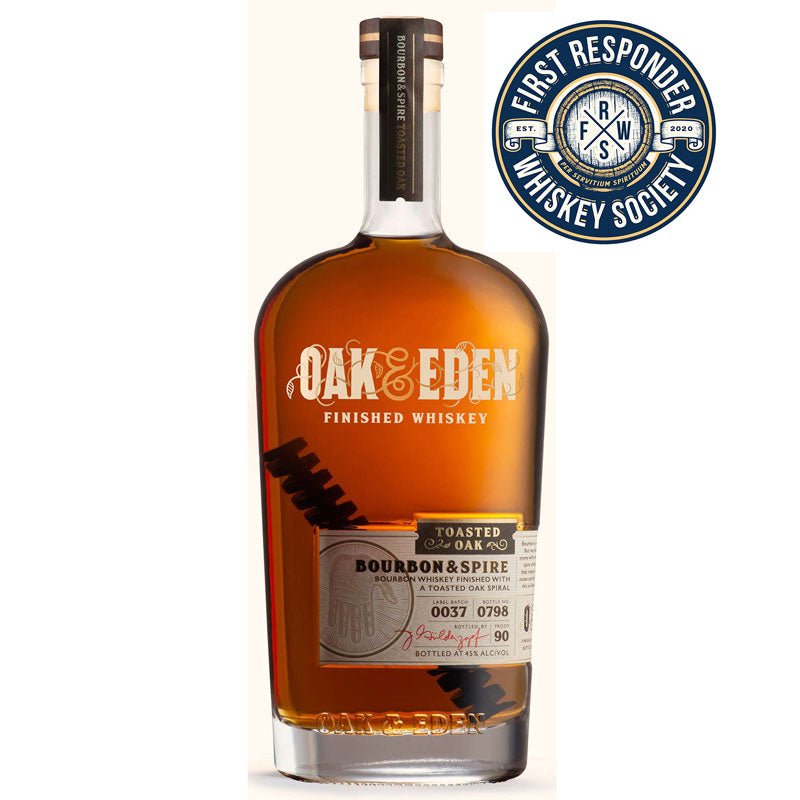 Oak & Eden Bourbon & Spire Whiskey 750ml | San Diego Police Department Police Unity Tour | First Responder Whiskey Society - Uptown Spirits