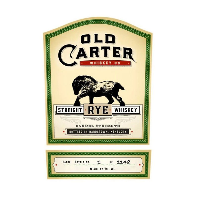 Old Carter Batch 10 Straight Rye Whiskey 750ml - Uptown Spirits