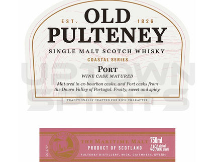 Old Pulteney Port Wine Cask Scotch Whisky 750ml - Uptown Spirits