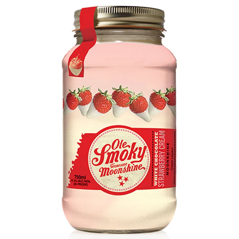 Ole Smoky White Chocolate Strawberry Cream Moonshine 750ml - Uptown Spirits
