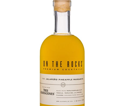 On The Rocks Jalapeno Pineapple Margarita Tres Generaciones Premium Cocktail 375ml - Uptown Spirits
