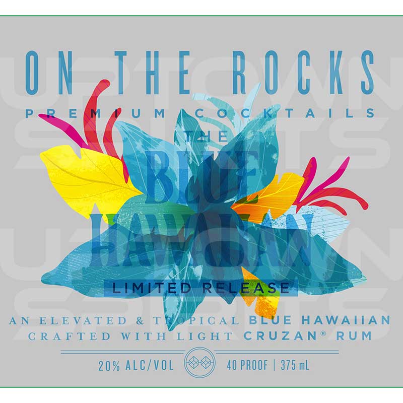 On The Rocks The Blue Hawaiian Limited Release Cocktail 375ml - Uptown Spirits