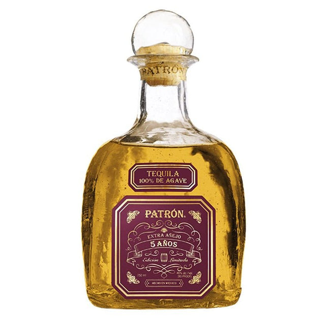 Patron 5 Year Extra Anejo Tequila 750ml - Uptown Spirits