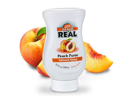 Peach Real Infused Syrup 16.9oz - Uptown Spirits