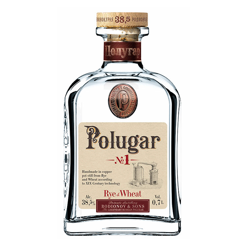 Polugar No1 Rye & Wheat Vodka 750ml - Uptown Spirits