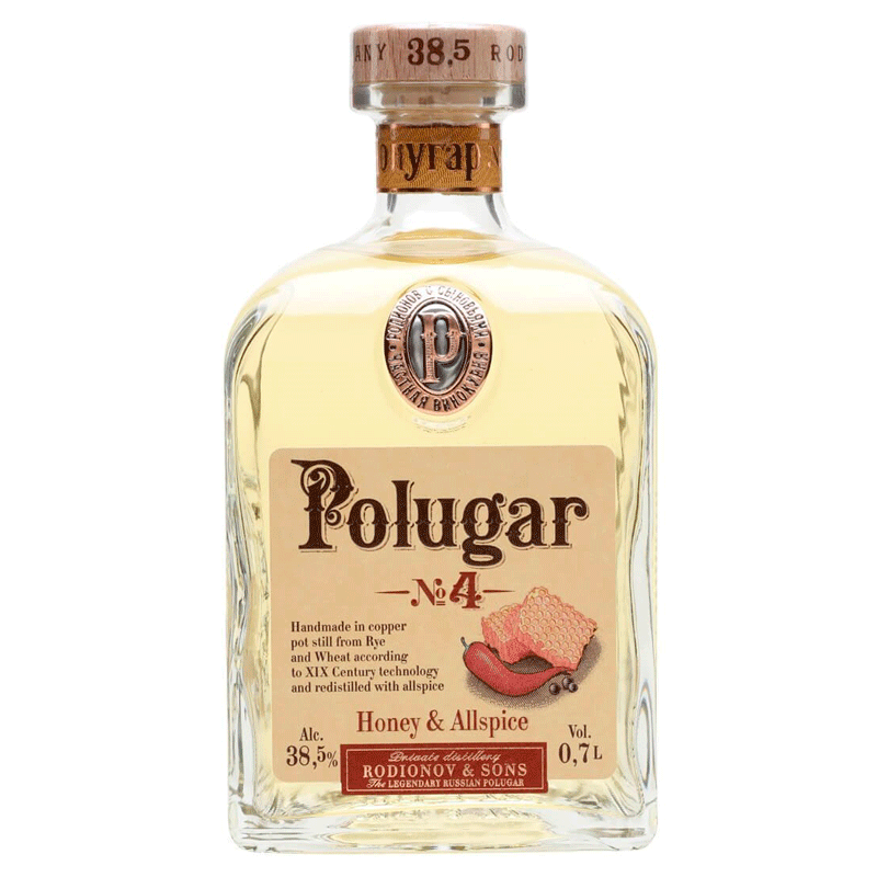 Polugar No4 Honey & Allspice Vodka 750ml - Uptown Spirits