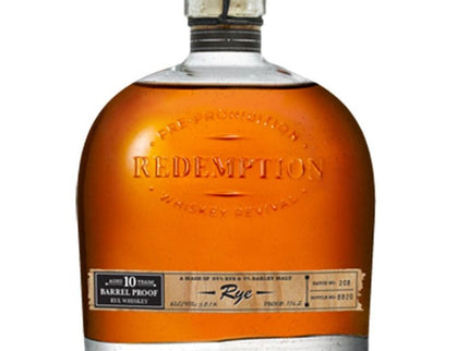 Redemption 10 Year Barrel Proof Rye Whiskey - Uptown Spirits