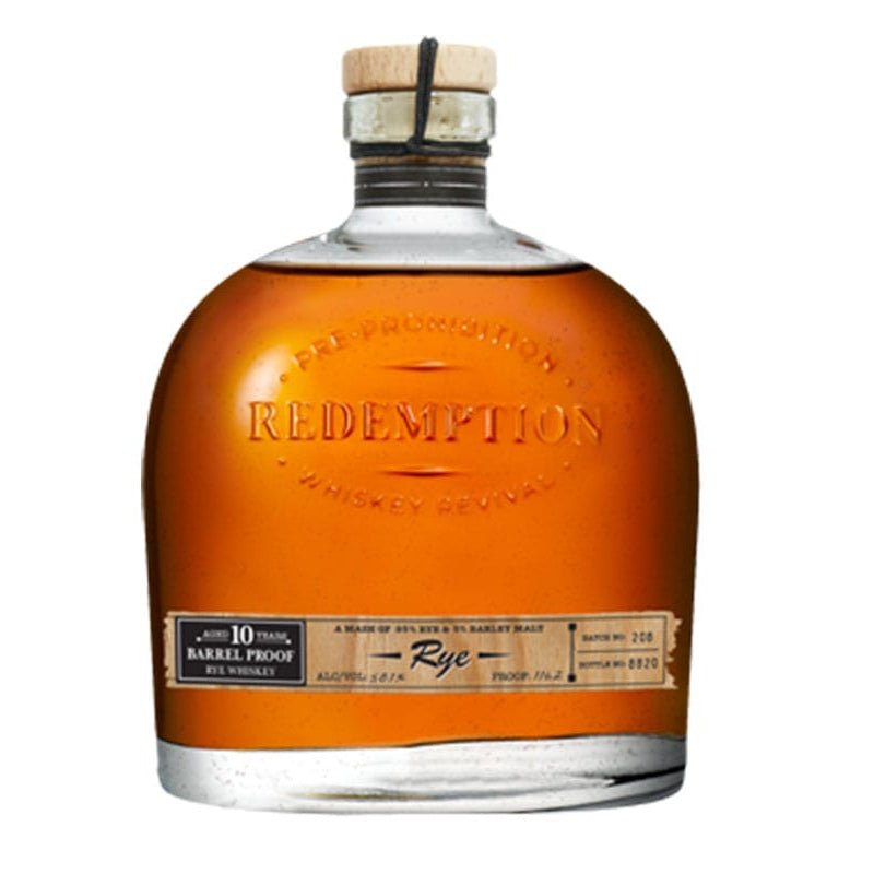 Redemption 10 Year Barrel Proof Rye Whiskey - Uptown Spirits