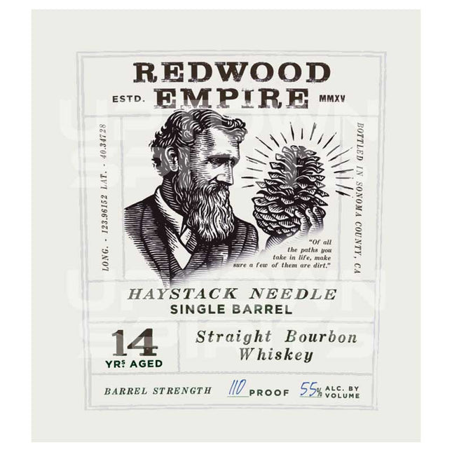 Redwood Empire Haystack Needle 14 Year Single Barrel Bourbon Whiskey 750ml - Uptown Spirits