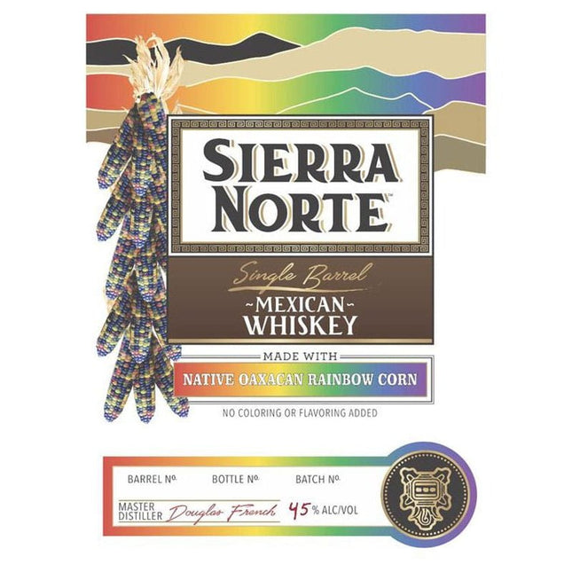 Sierra Norte Single Barrel Rainbow Corn Mexican Whiskey - Uptown Spirits