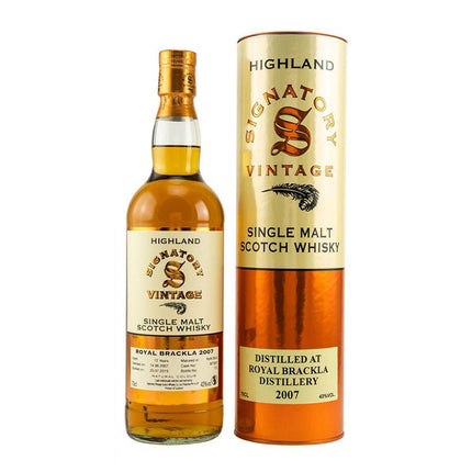 Signatory 12 Years Royal Brackla Sherry 2007 Scotch Whisky 750ml - Uptown Spirits