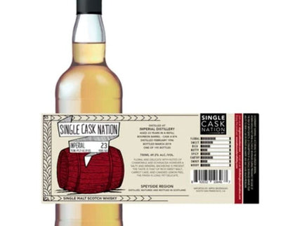 Single Cask Nation Imperial 23 Year Single Malt Scotch Whisky - Uptown Spirits