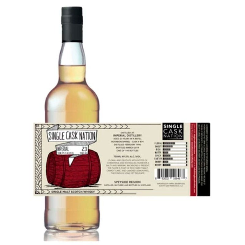 Single Cask Nation Imperial 23 Year Single Malt Scotch Whisky - Uptown Spirits