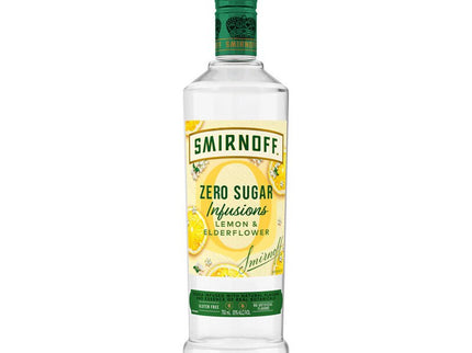 Smirnoff Lemon & Elderflower Zero Sugar Infusions Flavored Vodka 750ml - Uptown Spirits