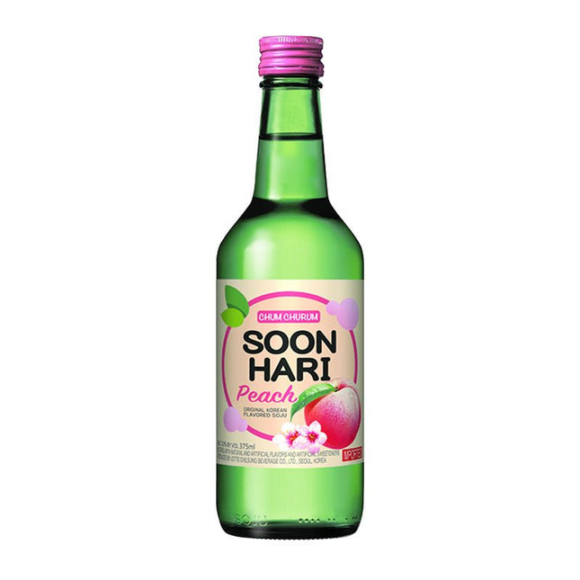 Soonhari Peach Premium Infused Soju 375ml - Uptown Spirits