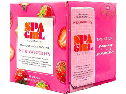 Spa Girl Strawberry Sparkling Cocktail Vodka 4/200 ml - Uptown Spirits