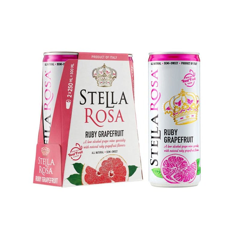 Stella Rosa Ruby Rose Grapefruit Can Wine 2/250ml - Uptown Spirits