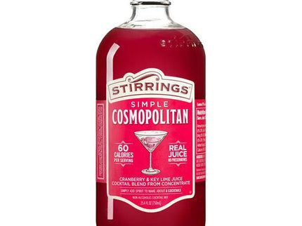 Stirrings Cosmopolitan Non Alcoholic Cocktail 750ml - Uptown Spirits