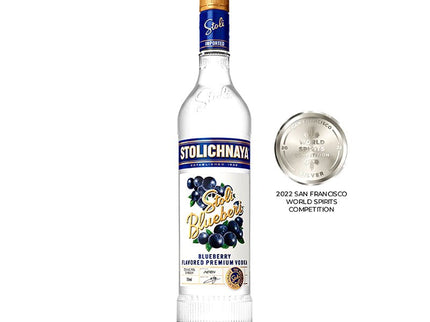 Stoli Blueberry Flavored Premium Vodka 750ml - Uptown Spirits
