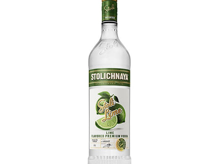 Stoli Lime Flavored Premium Vodka 1L - Uptown Spirits