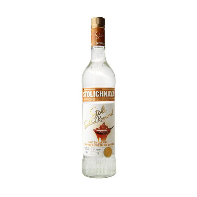 Stoli Salted Karamel Flavored Premium Vodka 750ml - Uptown Spirits