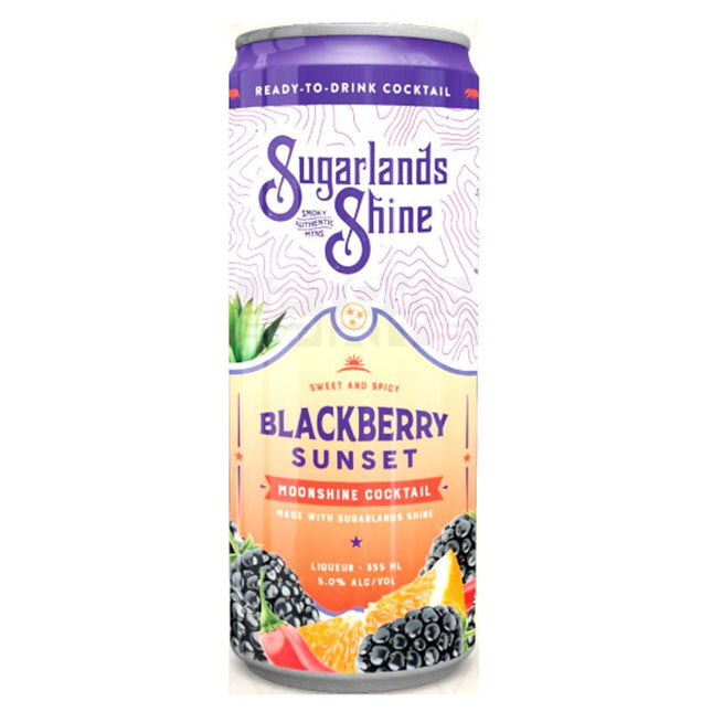 Sugarlands Shine Blackberry Sunset Moonshine Cocktail 4/355ml - Uptown Spirits