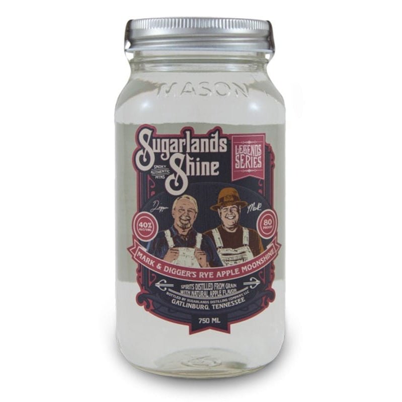 Sugarlands Shine Mark & Digger's Rye Apple Moonshine - Uptown Spirits