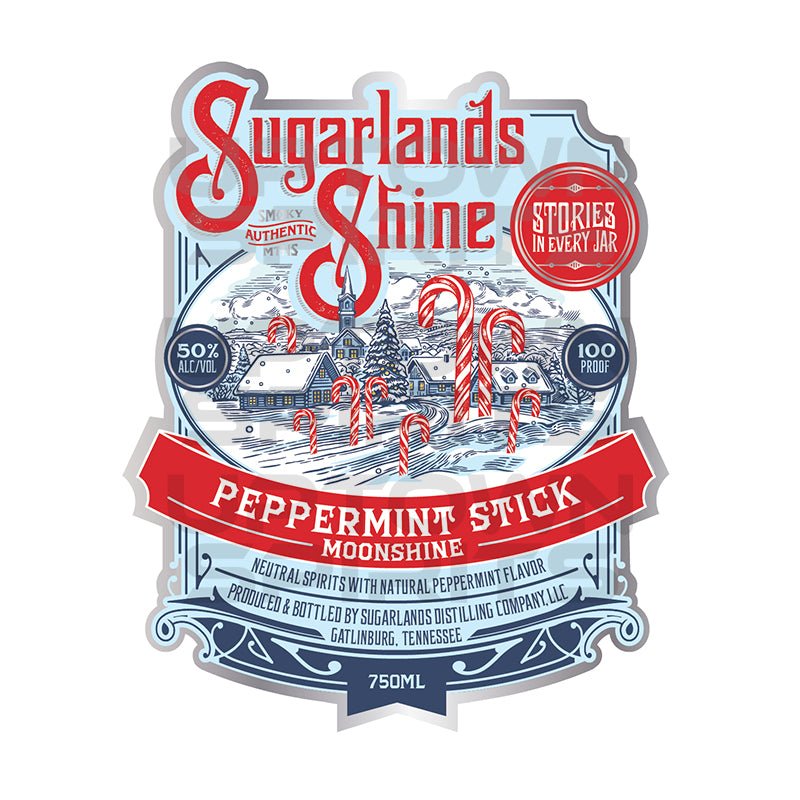 Sugarlands Shine Peppermint Stick Moonshine 750ml - Uptown Spirits