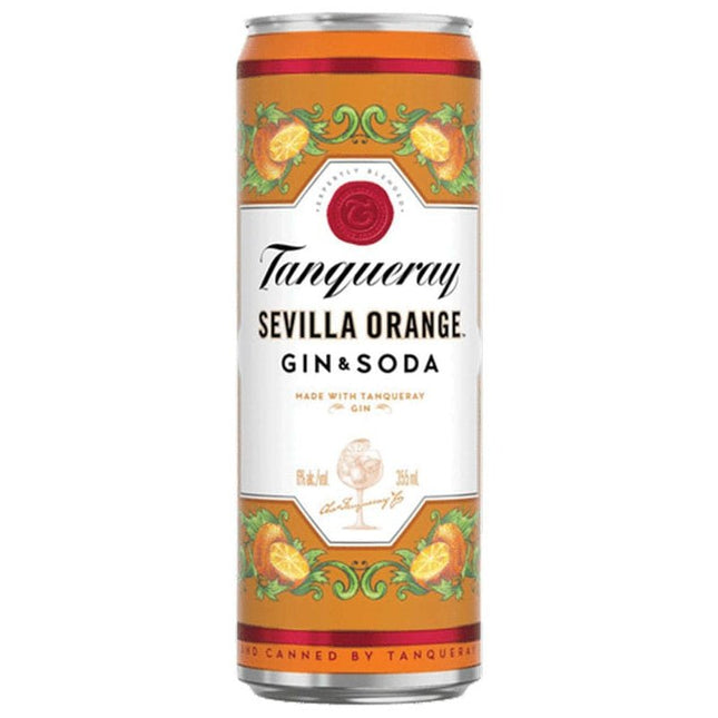 Tanqueray Sevilla Orange Gin & Soda Full Case 24/355ml - Uptown Spirits
