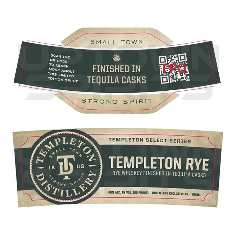 Templeton Finished in Tequila Casks Rye Whiskey 750ml - Uptown Spirits