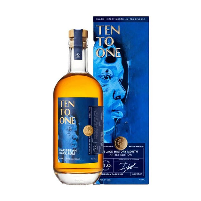 Ten To One Black History Month Caribbean Dark Rum 750ml - Uptown Spirits