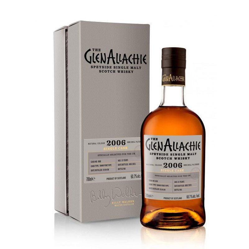 The GlenAllachie Single Casks 2006 Tawny Port Pipe Scotch Whisky 750ml - Uptown Spirits