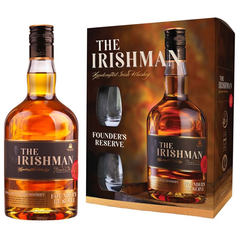 The Irishman Founder’s Reserve GIFT SET Whiskey 750ml - Uptown Spirits