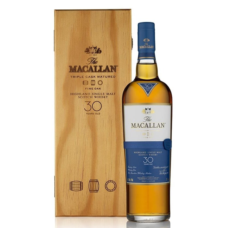 The Macallan 30 Year Old Fine Oak Highland Single Malt Scotch Whisky 750ml - Uptown Spirits