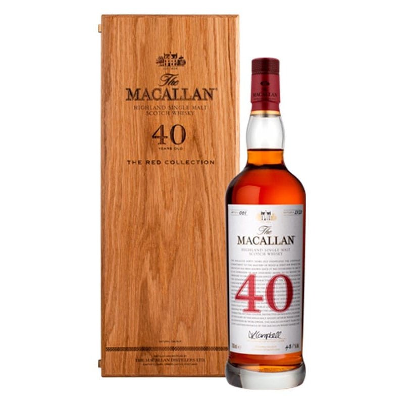 The Macallan The Red Collection 40 Year Scotch Whiskey 700ml – Uptown ...