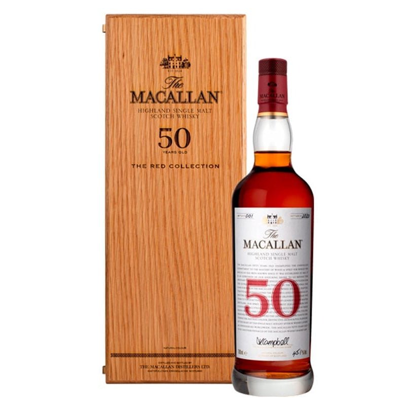 The Macallan The Red Collection 50 Year Scotch Whiskey 750ml - Uptown Spirits