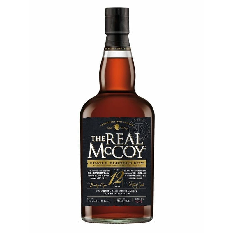 The Real McCoy 12 Year Prohibition Tradition Rum 750ml - Uptown Spirits