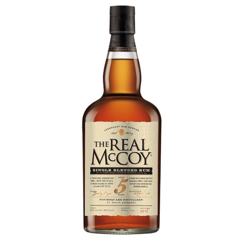 The Real McCoy 5 Year Single Blended Rum 750ml - Uptown Spirits