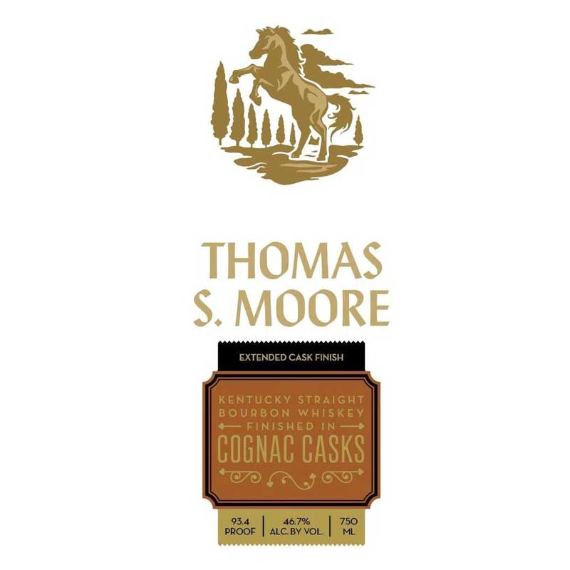 Thomas S. Moore Cognac Casks Finish Bourbon Whiskey 750ml - Uptown Spirits