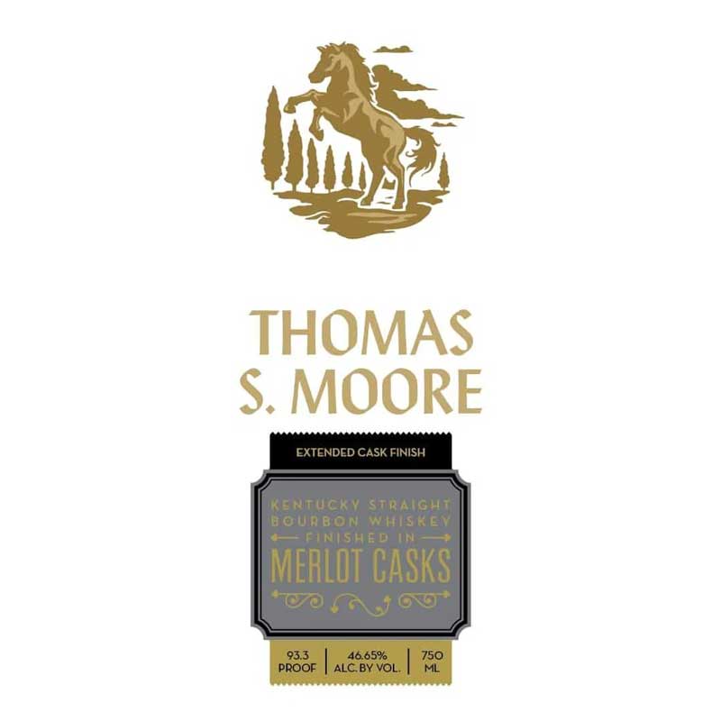 Thomas S. Moore Merlot Casks Finish Bourbon Whiskey 750ml - Uptown Spirits