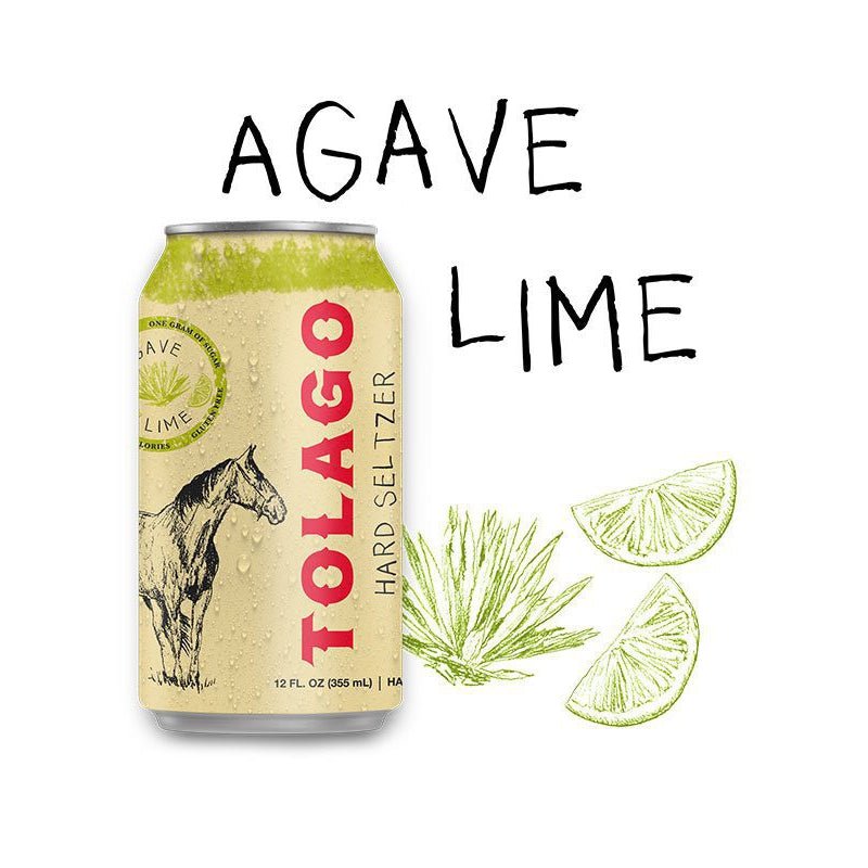 Tolago Agave Lime Hard Seltzer 6/12oz - Uptown Spirits