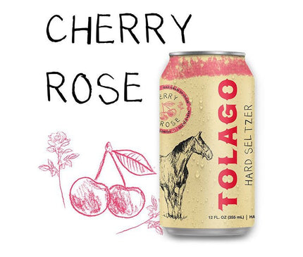 Tolago Cherry Rose Hard Seltzer 6/12oz - Uptown Spirits