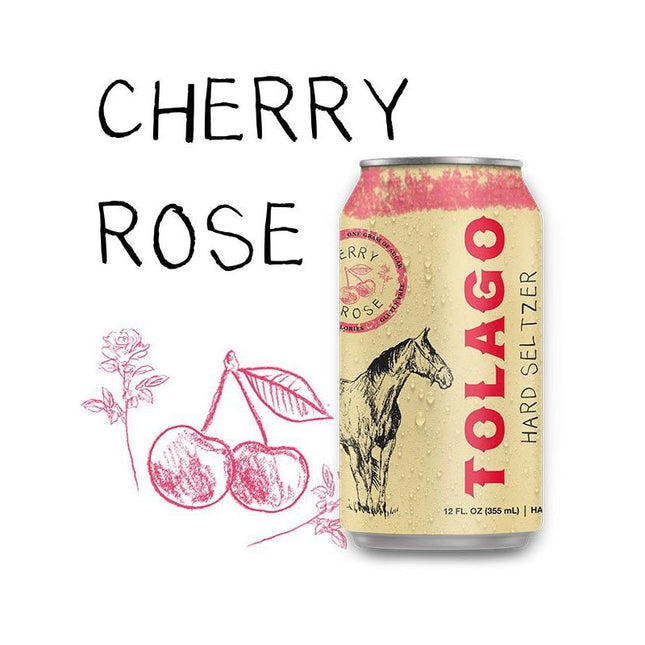 Tolago Cherry Rose Hard Seltzer 6/12oz - Uptown Spirits