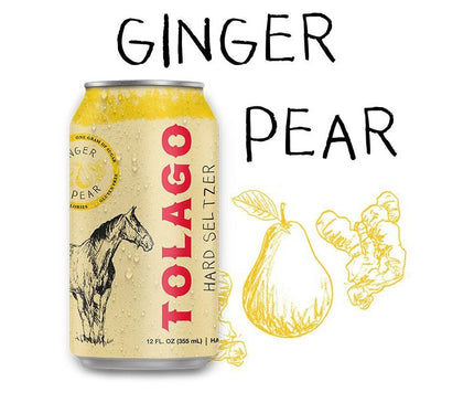 Tolago Ginger Pear Hard Seltzer 6/12oz - Uptown Spirits