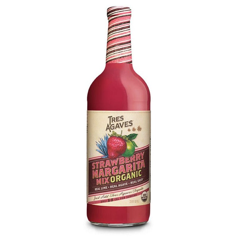 Tres Agaves Strawberry Margarita Daiquiri Mix 1L - Uptown Spirits