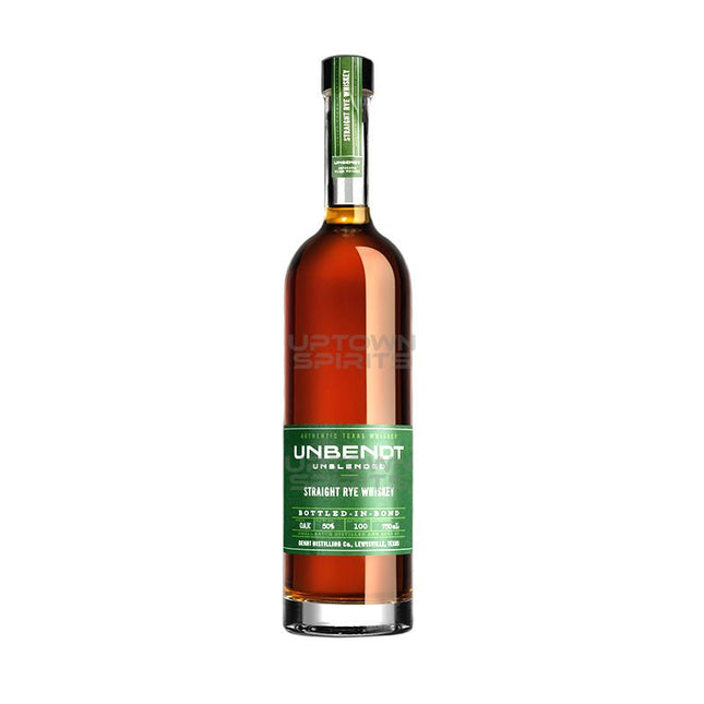 UNBendt Bottled in Bond Straight Rye Whiskey 750ml - Uptown Spirits